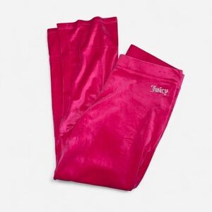 Juicy Couture Hot Pink Velour Flare Pants